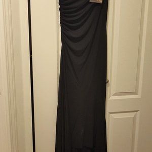 Single shoulder strap night gown.